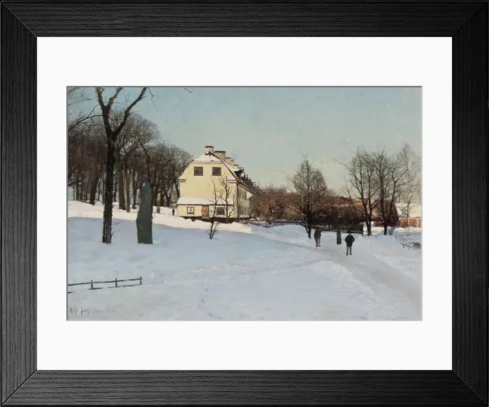 Framed Print : Winter - Skeppsholmen, Stockholm, 1888. Creator: Alfred Bergström Framed Print : Winter - Skeppsholmen, Stockholm, 1888. Creator: Alfred Bergström