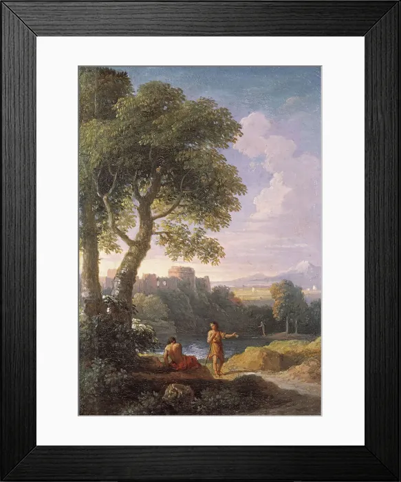 Framed Print : Landscape of the Roman Compagna, c1700-1740. Creator: Jan Frans van Bloemen. Landscape of the Roman Compagna, c1700-1740. Creator: Jan Frans van Bloemen Framed Print : Landscape of the Roman Compagna, c1700-1740. Creator: Jan Frans van Bloemen. Landscape of the Roman Compagna, c1700-1740. Creator: Jan Frans van Bloemen