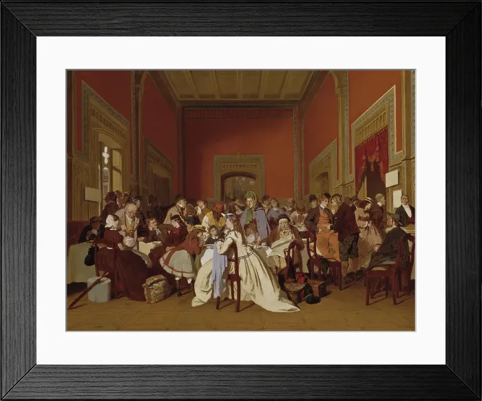 Framed Print : Second Class Waiting-Room, 1865. Creator: Carl Henrik Unker Framed Print : Second Class Waiting-Room, 1865. Creator: Carl Henrik Unker