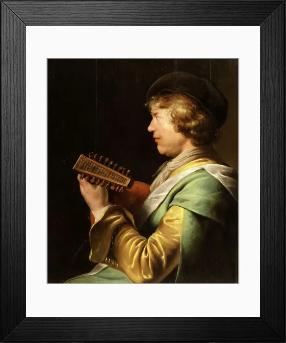Framed Print : Lute Player (Rembrandt van Rijn), c1629. Creator: Jan Lievens Framed Print : Lute Player (Rembrandt van Rijn), c1629. Creator: Jan Lievens