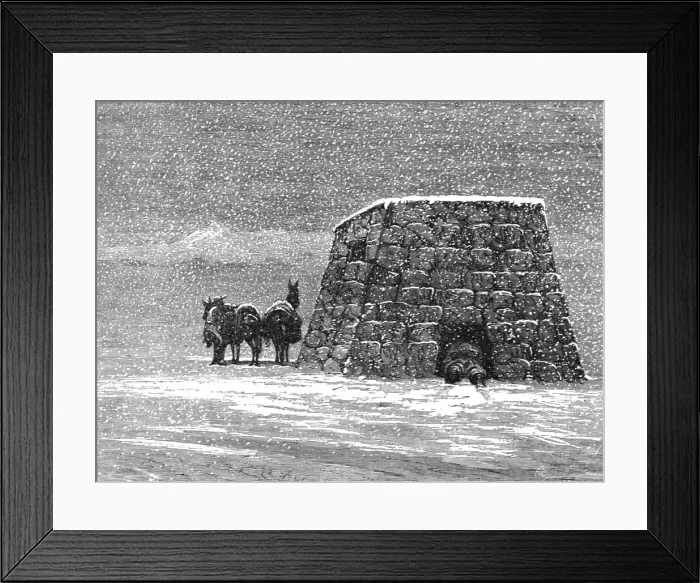 Framed Print : Travellers Shelter in the Andes; A Ramble in Peru, 1875. Creator: Unknown Framed Print : Travellers Shelter in the Andes; A Ramble in Peru, 1875. Creator: Unknown