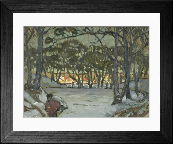 Framed Print : Winter Study from Djurgården, Stockholm, 1921. Creator: Anna Katarina Boberg Framed Print : Winter Study from Djurgården, Stockholm, 1921. Creator: Anna Katarina Boberg