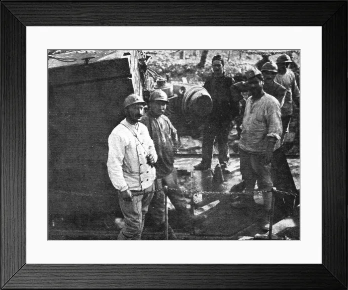 Framed Print : Italian Offensive of Isonzo; French artillery unit cooperating with Italian artillery, 1917 Creator: Unknown Framed Print : Italian Offensive of Isonzo; French artillery unit cooperating with Italian artillery, 1917 Creator: Unknown