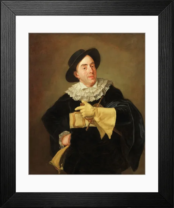 Framed Print : Portrait of the Actor Saint-Ange, 1785. Creator: Carl Fredrik von Breda Framed Print : Portrait of the Actor Saint-Ange, 1785. Creator: Carl Fredrik von Breda