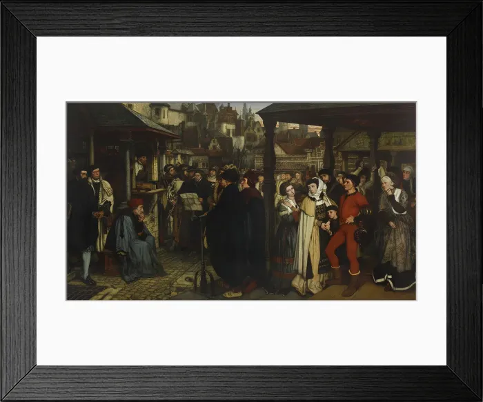 Framed Print : The Edicts of Charles V, c1861. Creator: Jan August Hendrik Leys Framed Print : The Edicts of Charles V, c1861. Creator: Jan August Hendrik Leys