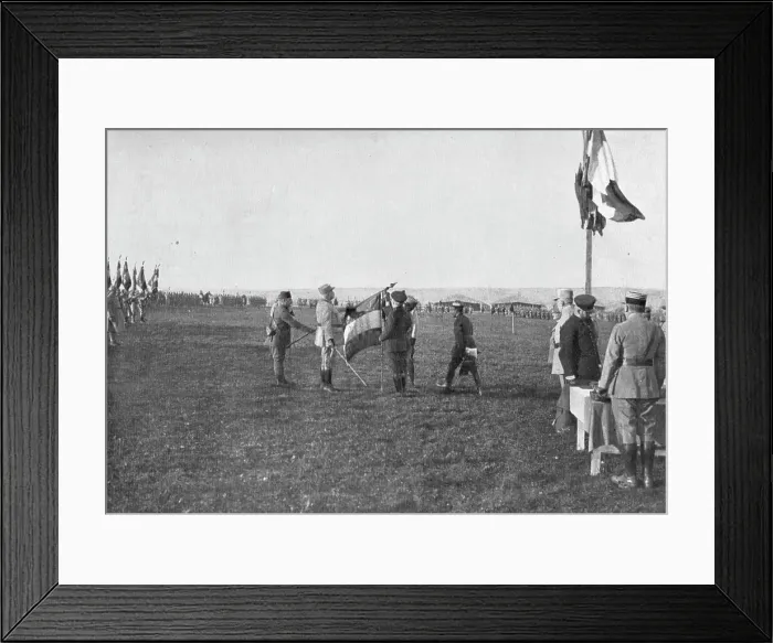 Framed Print : The King of Italy in France; Coming to France at the end of September... 1917. Creator: Unknown Framed Print : The King of Italy in France; Coming to France at the end of September... 1917. Creator: Unknown