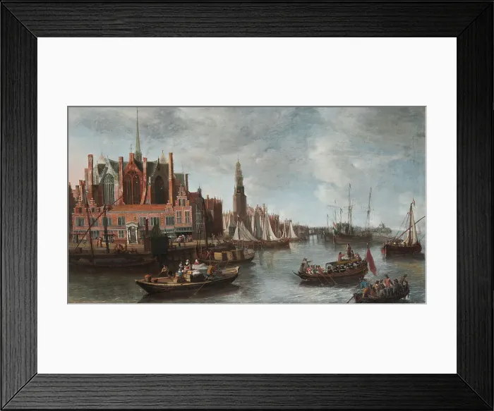 Framed Print : View of Nieuwe Kerk in Amsterdam, c17th century. Creator: Anthonie Beerstraaten Framed Print : View of Nieuwe Kerk in Amsterdam, c17th century. Creator: Anthonie Beerstraaten