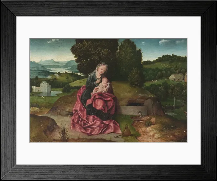Framed Print : Virgin and Child Resting during the Flight into Egypt, c1500s. Creator: Joachim Patinir Framed Print : Virgin and Child Resting during the Flight into Egypt, c1500s. Creator: Joachim Patinir