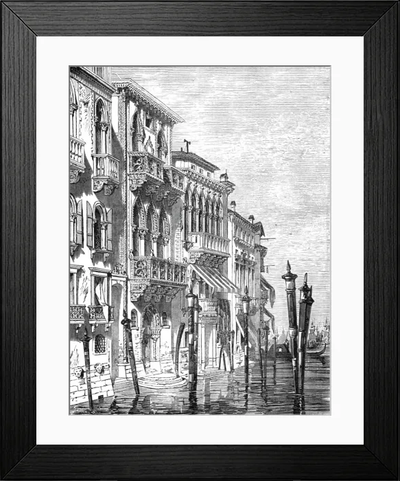 Framed Print : Vanetian Houses; The River Basin of the Po, and the Lagoons of the Adriatic, 1875. Creator: Unknown Framed Print : Vanetian Houses; The River Basin of the Po, and the Lagoons of the Adriatic, 1875. Creator: Unknown