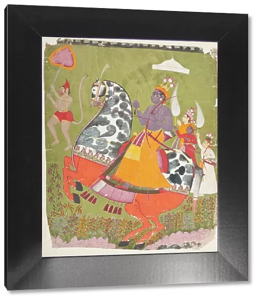 Rama on Horseback (image 1 of 5), between 1750 and 1775. Creator: Unknown