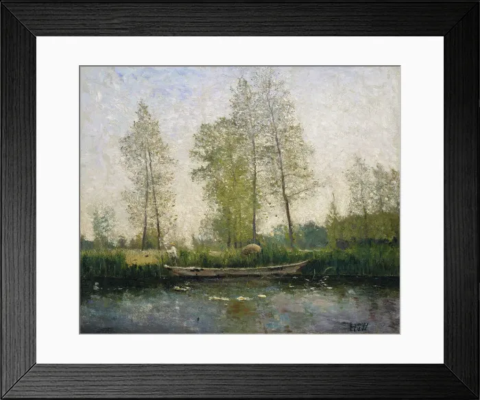 Framed Print : Seine. Motif from St Germain, 1877. Creator: Carl Fredrik Hill Framed Print : Seine. Motif from St Germain, 1877. Creator: Carl Fredrik Hill