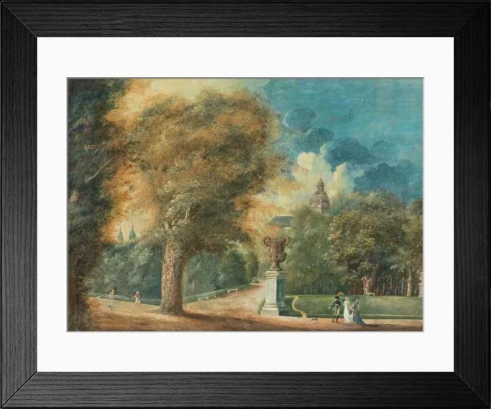 Framed Print : View of Kungstradgarden in Stockholm, 1805. Creator: Axel Fredrik Cederholm Framed Print : View of Kungstradgarden in Stockholm, 1805. Creator: Axel Fredrik Cederholm