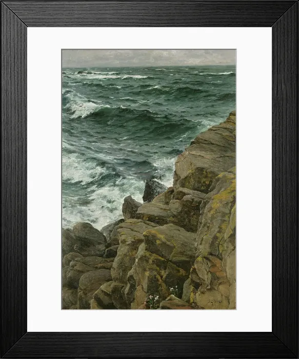 Framed Print : View of the Kattegat, 1890. Creator: Berndt Lindholm Framed Print : View of the Kattegat, 1890. Creator: Berndt Lindholm