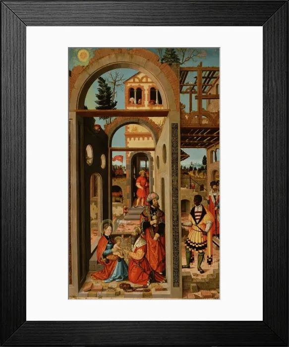 Framed Print : Adoration of the Three Kings, 1526. Creator: Wilhelm Stetter Framed Print : Adoration of the Three Kings, 1526. Creator: Wilhelm Stetter