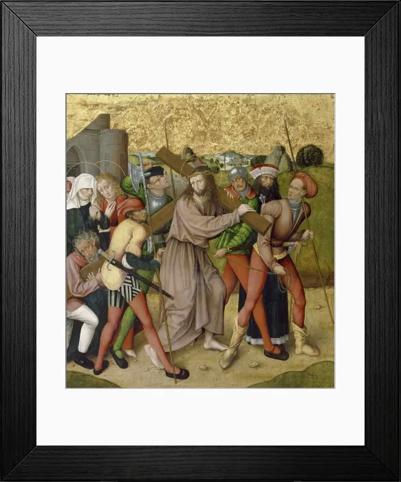 Framed Print : Altarpiece with the Passion of Christ: Way to Calvary, c1480-1495. Creator: Unknown Framed Print : Altarpiece with the Passion of Christ: Way to Calvary, c1480-1495. Creator: Unknown