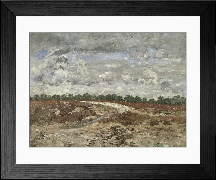 Framed Print : Wild Country in the Forest of Fontainebleau, 1876. Creator: Carl Fredrik Hill Framed Print : Wild Country in the Forest of Fontainebleau, 1876. Creator: Carl Fredrik Hill