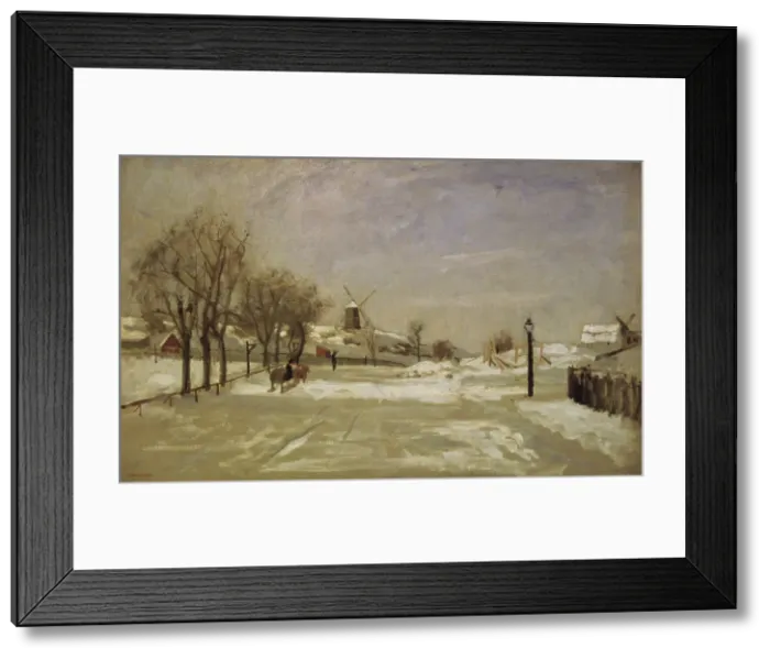 Framed Print : Winter - View of Eriksberg, Stockholm, c1880. Creator: Carl Skanberg Framed Print : Winter - View of Eriksberg, Stockholm, c1880. Creator: Carl Skanberg