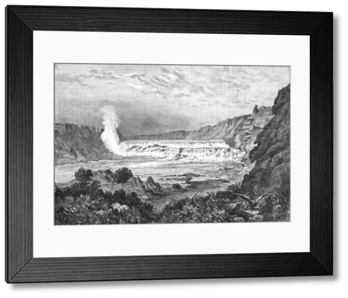 Framed Print : Falls of the Mississippi; A Naturalist's Excursion in Wisconsin, 1875. Creator: Unknown Framed Print : Falls of the Mississippi; A Naturalist's Excursion in Wisconsin, 1875. Creator: Unknown