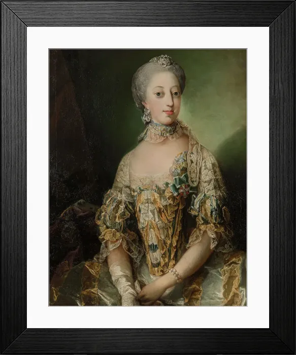 Framed Print : Sofia Magdalena, Queen of Sweden, 1766. Creator: Carl Gustaf Pilo Framed Print : Sofia Magdalena, Queen of Sweden, 1766. Creator: Carl Gustaf Pilo