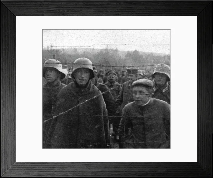 Framed Print : Hours of Victory; Lower ranks of the German army 1917. Creator: Unknown
