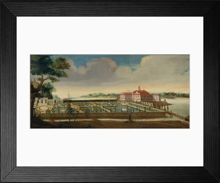 Framed Print : View of Ulriksdal with the Orangery Seen from the South, 1732. Creator: David von Coln Framed Print : View of Ulriksdal with the Orangery Seen from the South, 1732. Creator: David von Coln