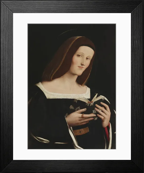 Framed Print : Portrait of a Young Woman as a Saint, c1510-1520. Creator: Amico Aspertini