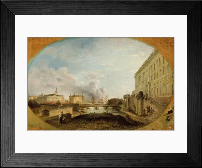 Framed Print : View of Stockholm, c18th century. Creator: Elias Martin Framed Print : View of Stockholm, c18th century. Creator: Elias Martin