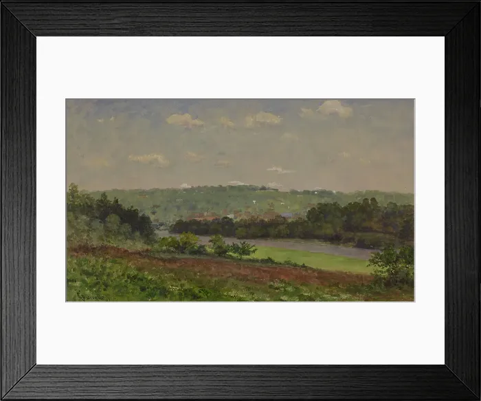 Framed Print : Landscape [at Georgetown], 1892. Creator: Richard Gruelle