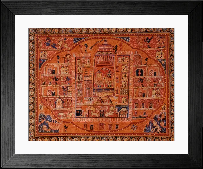 Framed Print : Jagannatha, Balabhadra, and Subhadra in the Jagganatha Temple, between c1875 and c1900. Creator: Unknown Framed Print : Jagannatha, Balabhadra, and Subhadra in the Jagganatha Temple, between c1875 and c1900. Creator: Unknown