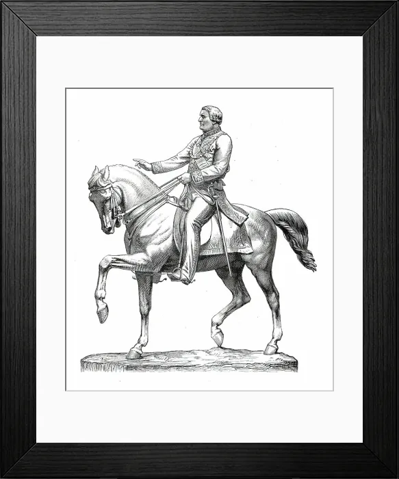 Framed Print : Statue of Lord Mayo at Calcutta, unveiled by the Prince of Wales on New Year's Day, 1876. Creator: Unknown Framed Print : Statue of Lord Mayo at Calcutta, unveiled by the Prince of Wales on New Year's Day, 1876. Creator: Unknown