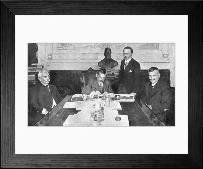 Framed Print : Latin America Against Germany; On the same day, Mr. Wenceslao Braz, President... 1917. Creator: Unknown Framed Print : Latin America Against Germany; On the same day, Mr. Wenceslao Braz, President... 1917. Creator: Unknown