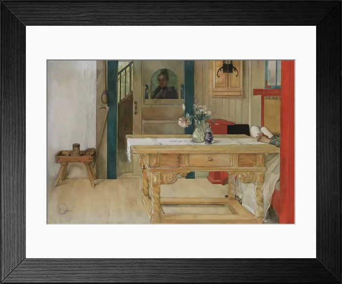 Framed Print : Sunday Rest. Creator: Carl Larsson