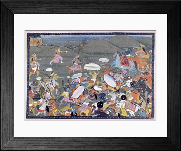 Framed Print : Lakshmana Fights Indrajit, 1775-1800. Creator: Unknown Framed Print : Lakshmana Fights Indrajit, 1775-1800. Creator: Unknown