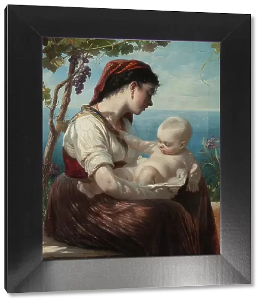 Young Mother and her Child, 1880. Creator: Elisabeth Baumann