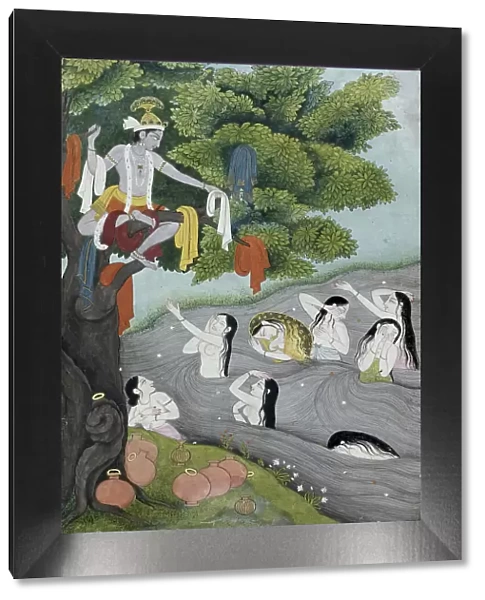 Krishna Steals the Gopis Clothing, 1775-1800. Creator: Unknown
