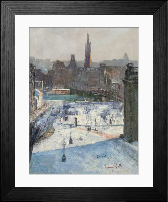 Framed Print : View of Riddarholmen, late 19th century. Creator: Emma Toll Framed Print : View of Riddarholmen, late 19th century. Creator: Emma Toll