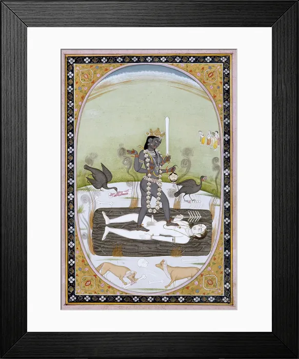 Framed Print : Kali, 1800-1825. Creator: Unknown Framed Print : Kali, 1800-1825. Creator: Unknown
