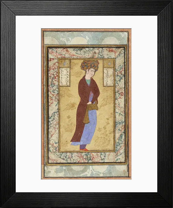 Framed Print : A Standing Youth in a Brown Coat, between c1610 and c1620. Creator: Unknown Framed Print : A Standing Youth in a Brown Coat, between c1610 and c1620. Creator: Unknown