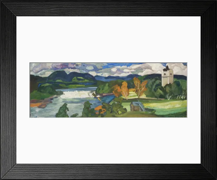 Framed Print : View of Ragunda, Jämtland, 1928. Creator: Helmer Osslund Framed Print : View of Ragunda, Jämtland, 1928. Creator: Helmer Osslund