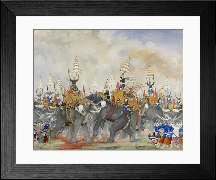 Framed Print : Battle Scene, early 20th century. Creator: Unknown Framed Print : Battle Scene, early 20th century. Creator: Unknown