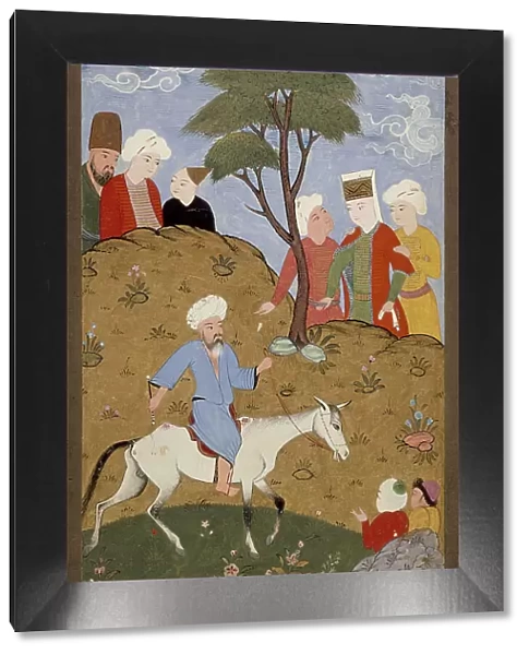 Darvish or Shaykh on a Mule, between c1575 and c1585. Creator: Unknown
