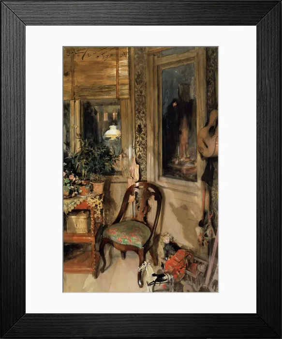 Framed Print : Toys in the Corner. Creator: Carl Larsson Framed Print : Toys in the Corner. Creator: Carl Larsson