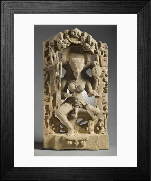 Framed Print : A Horse-Headed Yogini, 11th century. Creator: Unknown Framed Print : A Horse-Headed Yogini, 11th century. Creator: Unknown