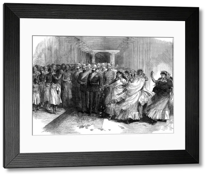 Framed Print : The Prince at the Temple of Srivangam, Trichinopoly, Madras Presidency...1876. Creator: Unknown Framed Print : The Prince at the Temple of Srivangam, Trichinopoly, Madras Presidency...1876. Creator: Unknown