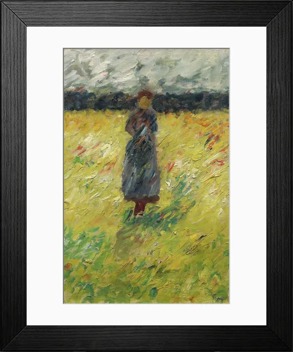 Framed Print : Herd girl, late 1890s. Creator: Carl Ludwig Trägardh Framed Print : Herd girl, late 1890s. Creator: Carl Ludwig Trägardh