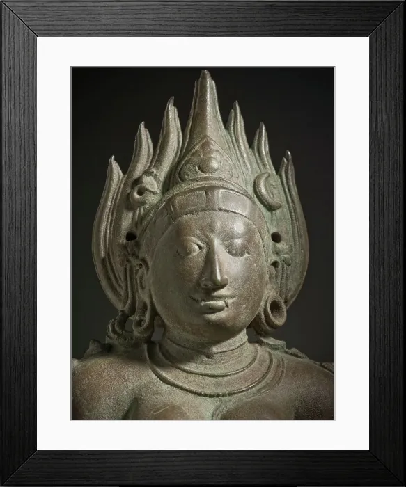 Framed Print : The Hindu Goddess Kali - detail, 11th century. Creator: Unknown Framed Print : The Hindu Goddess Kali - detail, 11th century. Creator: Unknown