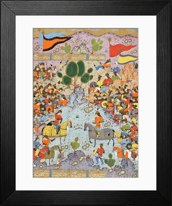 Framed Print : Piruz advises Nushzad not to rebel against Anushirvan (image 1 of 5), c1560. Creator: Unknown Framed Print : Piruz advises Nushzad not to rebel against Anushirvan (image 1 of 5), c1560. Creator: Unknown