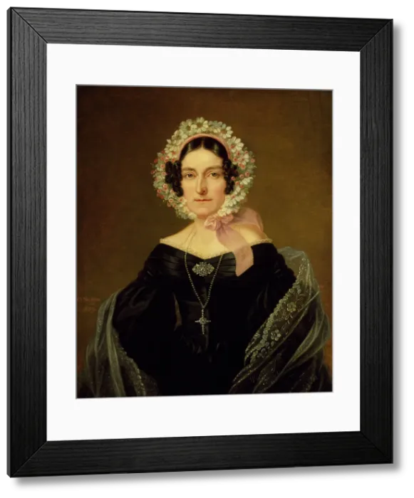 Framed Print : Sofia Magdalena Cantzler, 1839. Creator: Carl Wilhelm Nordgren Framed Print : Sofia Magdalena Cantzler, 1839. Creator: Carl Wilhelm Nordgren