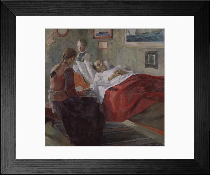 Framed Print : Resignation, 1895. Creator: Carl Wilhelmson Framed Print : Resignation, 1895. Creator: Carl Wilhelmson