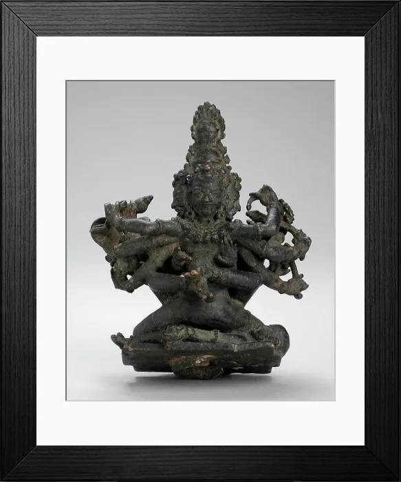 Framed Print : The Hindu God Shiva Shrikantha in Union with His Consort, Guhyakali, 11th-12th century. Creator: Unknown Framed Print : The Hindu God Shiva Shrikantha in Union with His Consort, Guhyakali, 11th-12th century. Creator: Unknown